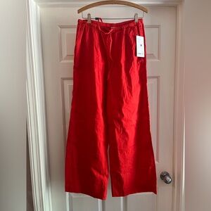 Athleta Red Wide Leg Pants